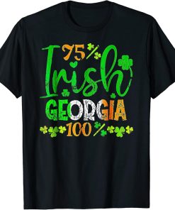 Full Of Shenanigans St Patrick"s Day Orca Fish Clovers T-Shirt