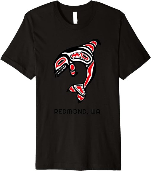 Redmond, Washington Native American Orca Killer Whales Gift Premium T-Shirt